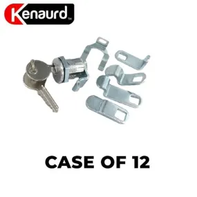 12 x Premium Mailbox Locks Bundle - Multi-cam - Threaded Body - HL1 Keyway - Keyed Different - US14 Bright Nickel (CASE OF 12)