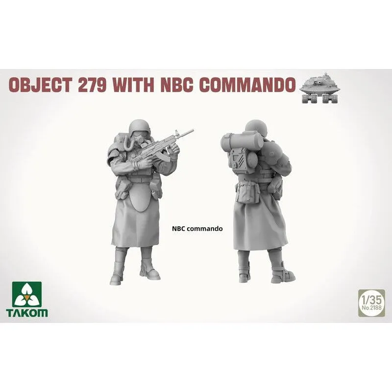 1/35 Object 279 with NBC Commando Plastic Model Kit