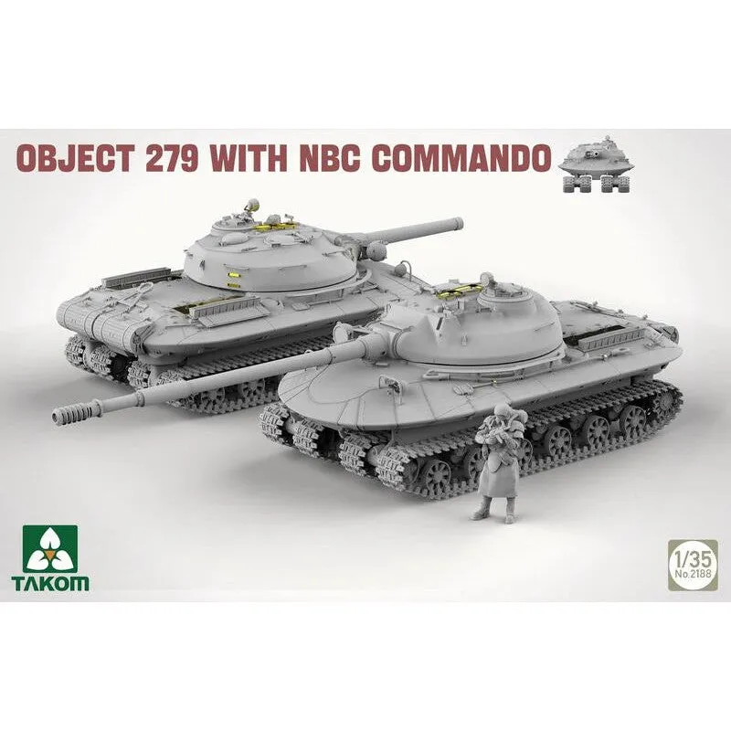 1/35 Object 279 with NBC Commando Plastic Model Kit