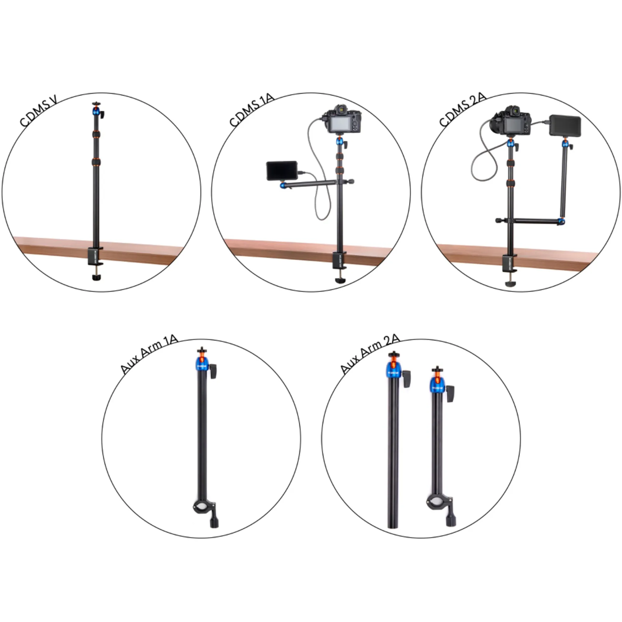 3 Legged Thing Camera Desk Mount Kit with Horizontal & Auxiliary Arm
