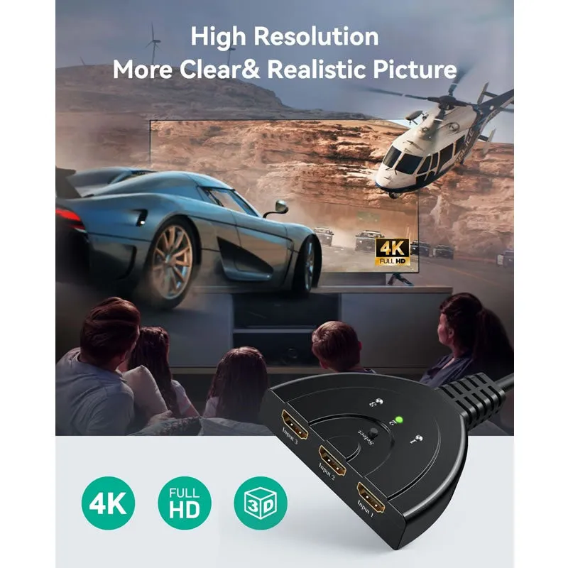 3X1 Hdmi Pigtail Switch