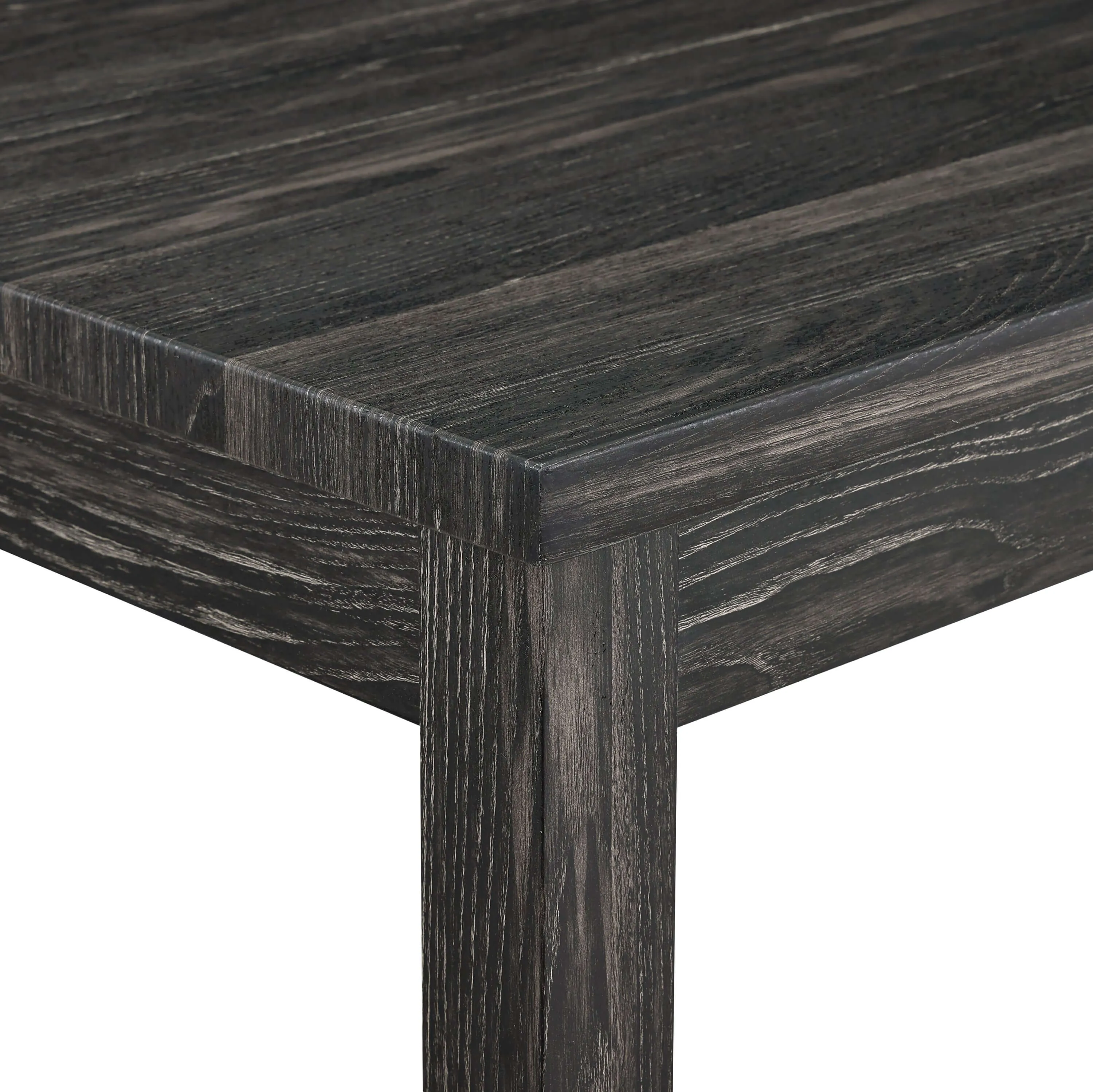 4-Piece Bar Table Set with Power Outlet - White & Black