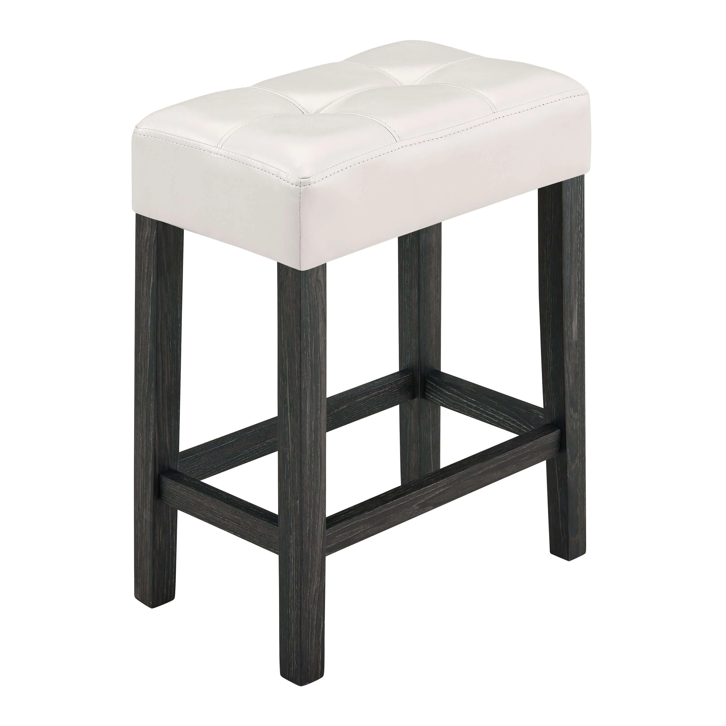 4-Piece Bar Table Set with Power Outlet - White & Black
