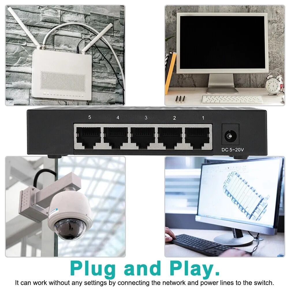5 Port 10/100Mbps Networking Ethernet Switch Jg210