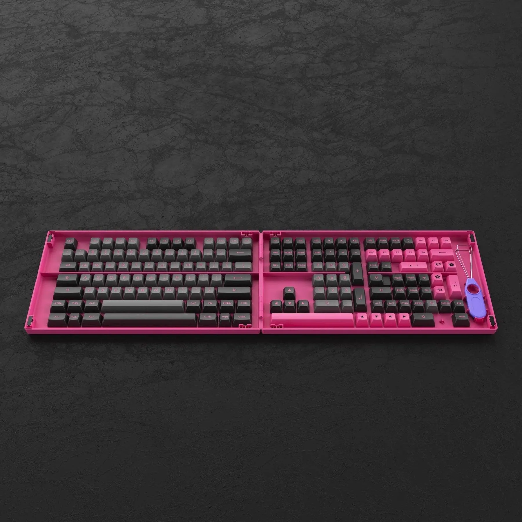 AKKO BLACK & ROSE FULL KEYCAPS SET ASA 197 KEYS