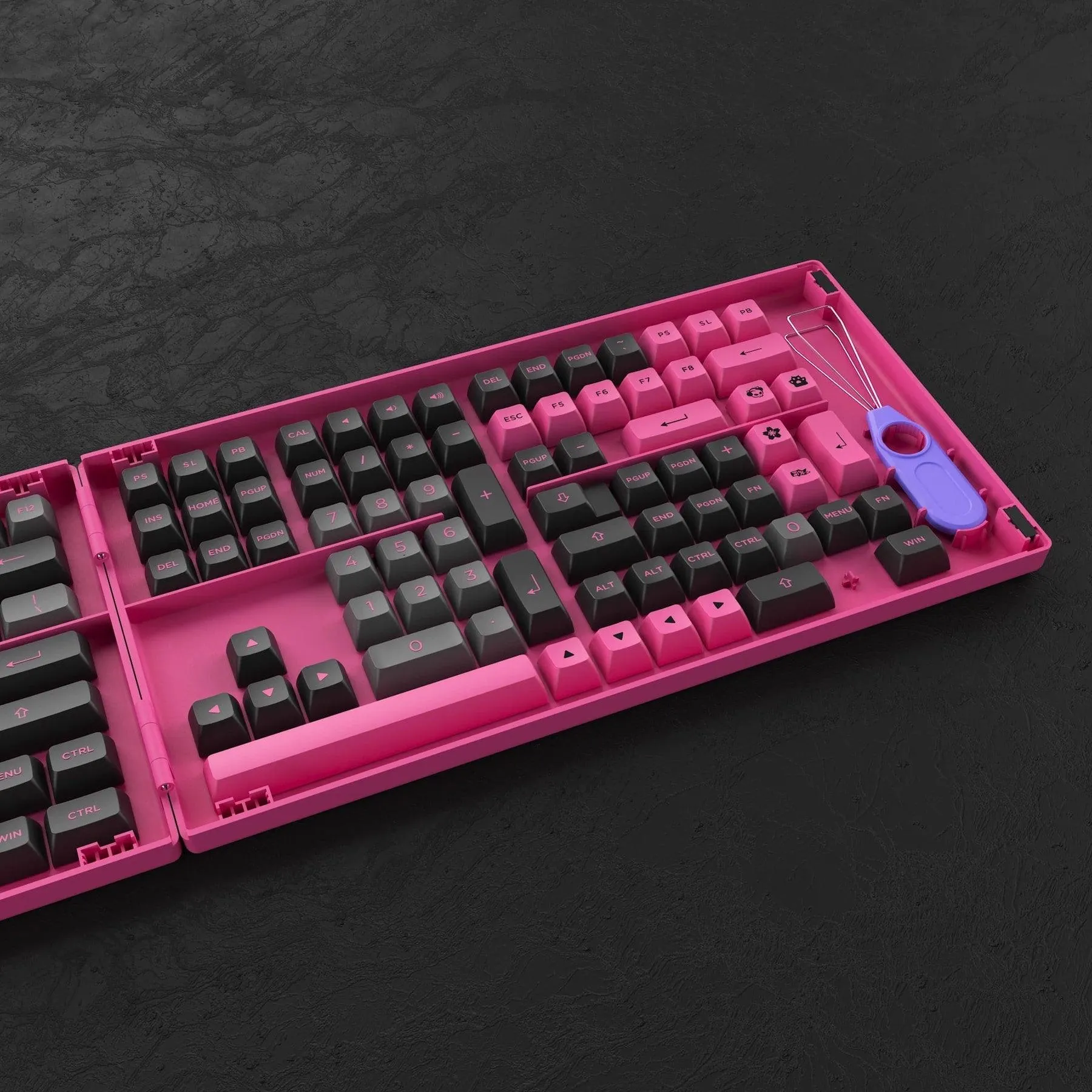 AKKO BLACK & ROSE FULL KEYCAPS SET ASA 197 KEYS