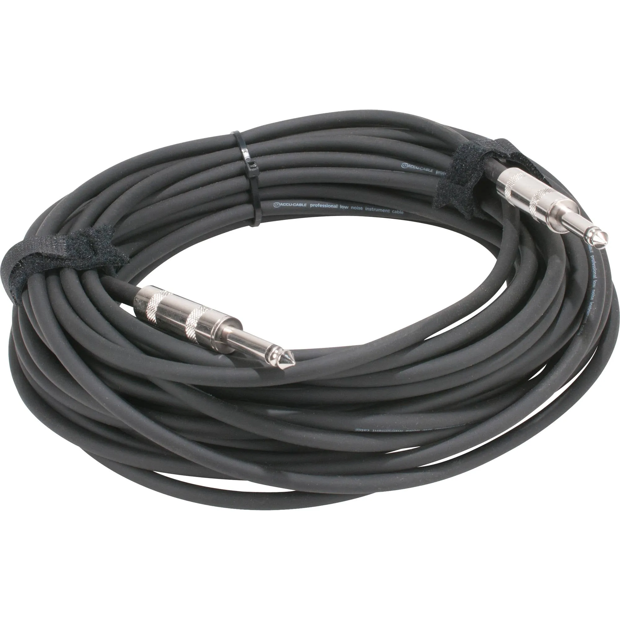American DJ QTR50 1/4" TS Phone Male to 1/4" TS Phone Male Mono Instrument Cable - 50'
