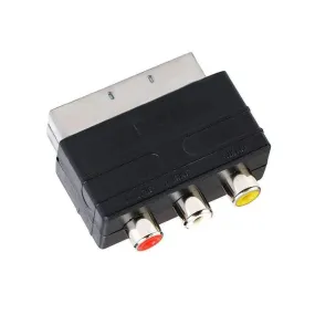 AMZER® A/V to 20 Pin Male SCART Adapter - Black-A/V to SCART Adapter