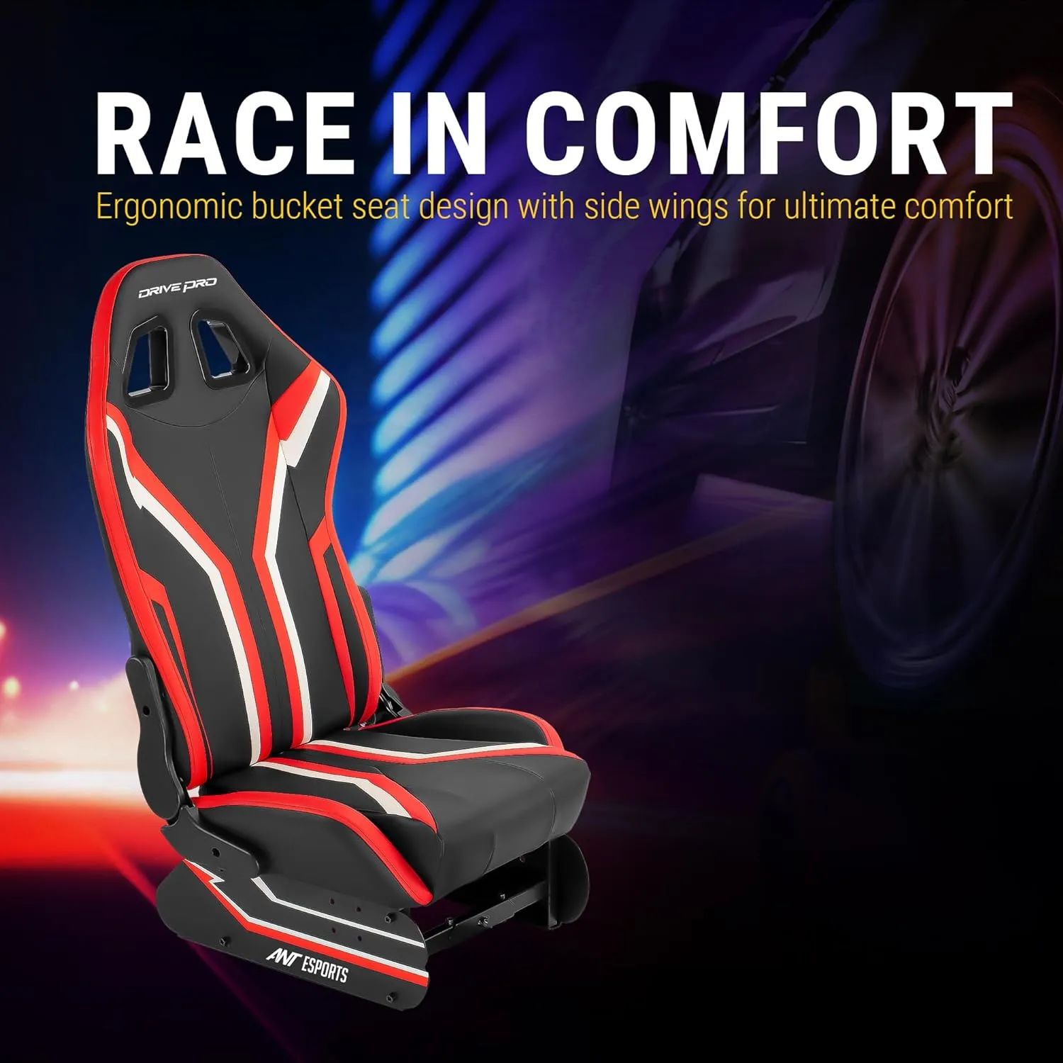 Ant Esports RC200 Corsa Cockpit Racing chair Red Black