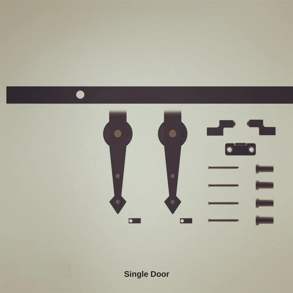 Arrow Hanger Mini Barn Door Hardware Kit