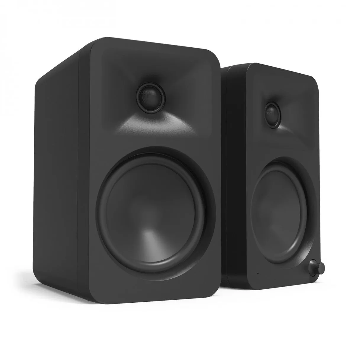 Audio Technica AT-LP70XBT Fully Automatic Bluetooth Wireless Turntable with Kanto ORA4 140W Powered Reference Speakers HiFi Package Black