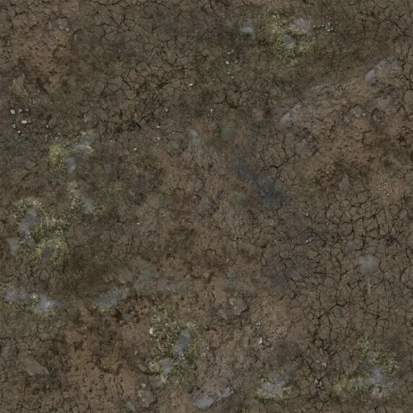 Battle Systems: Muddy Streets Gaming Mat - Grid (2'x2')