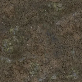 Battle Systems: Muddy Streets Gaming Mat - Grid (2'x2')