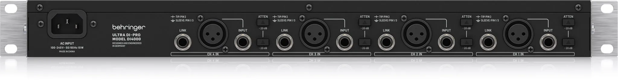 Behringer Di4000 V2 Professional 4-Channel Active Di-Box