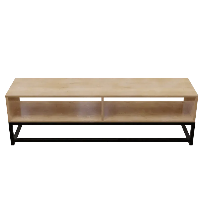 Benji TV Unit With Storage Space in Large Size in Wooden Texture
