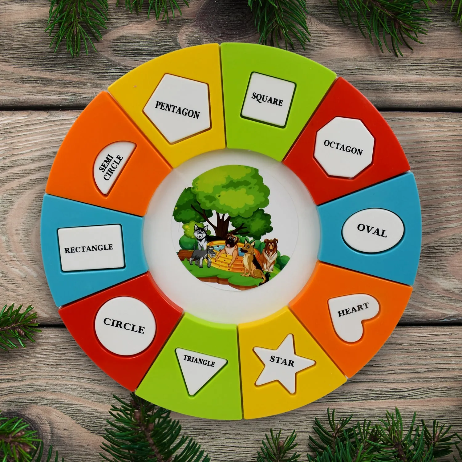 Big shape round puzzle toy Educational Toy, Birthday Gifts 3  years kids, Brain Games for Kids, Building Blocks for Kids geometric shapes Toy (1 Pc)