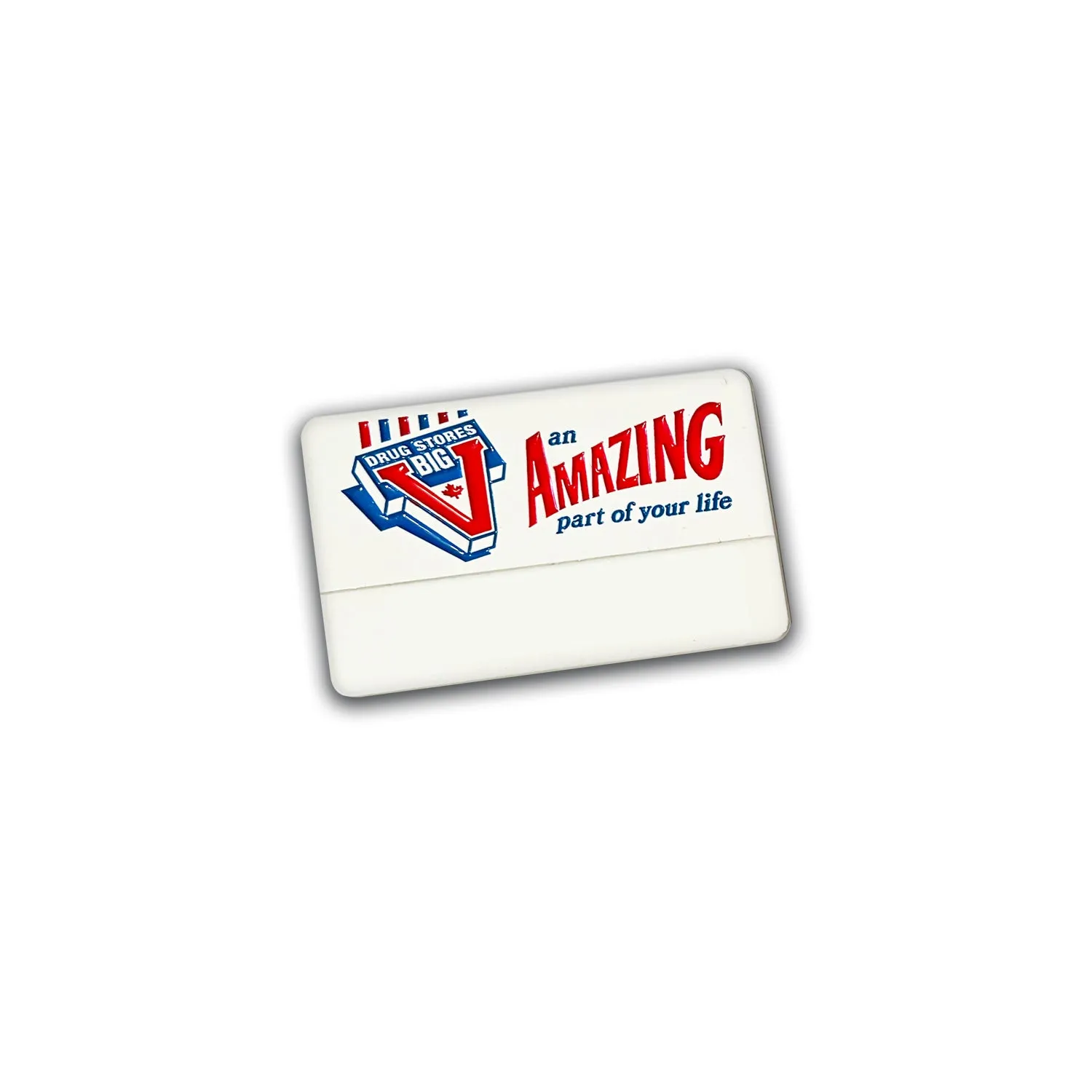 Big V Nametag Enamel Pin or Magnet