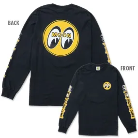 Black Long Sleeve T-Shirt With Moon Racing Cams Logo MNTM112BKL
