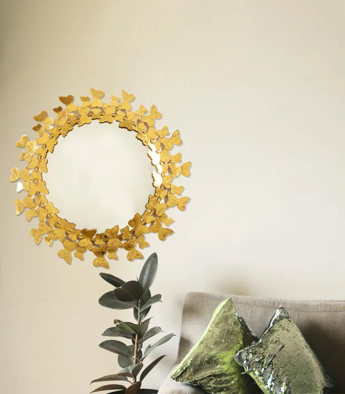 Butterfly Halo Mirror