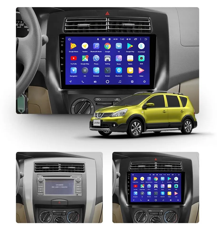 Car Dealz 10.2" Android 10.0 For Nissan Livina 2 2013 - 2020 Head Unit In Dash Plus OEM Fascia