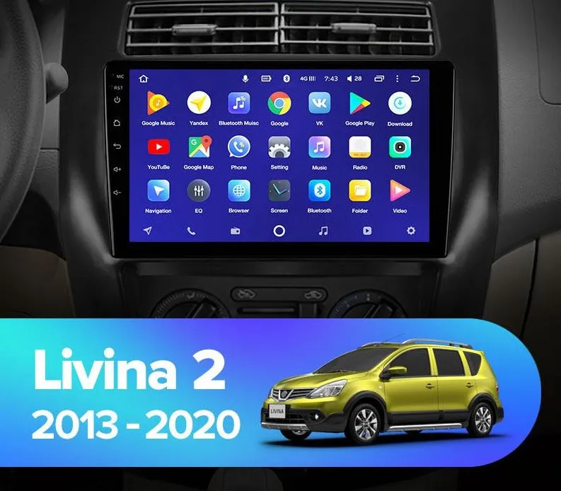 Car Dealz 10.2" Android 10.0 For Nissan Livina 2 2013 - 2020 Head Unit In Dash Plus OEM Fascia
