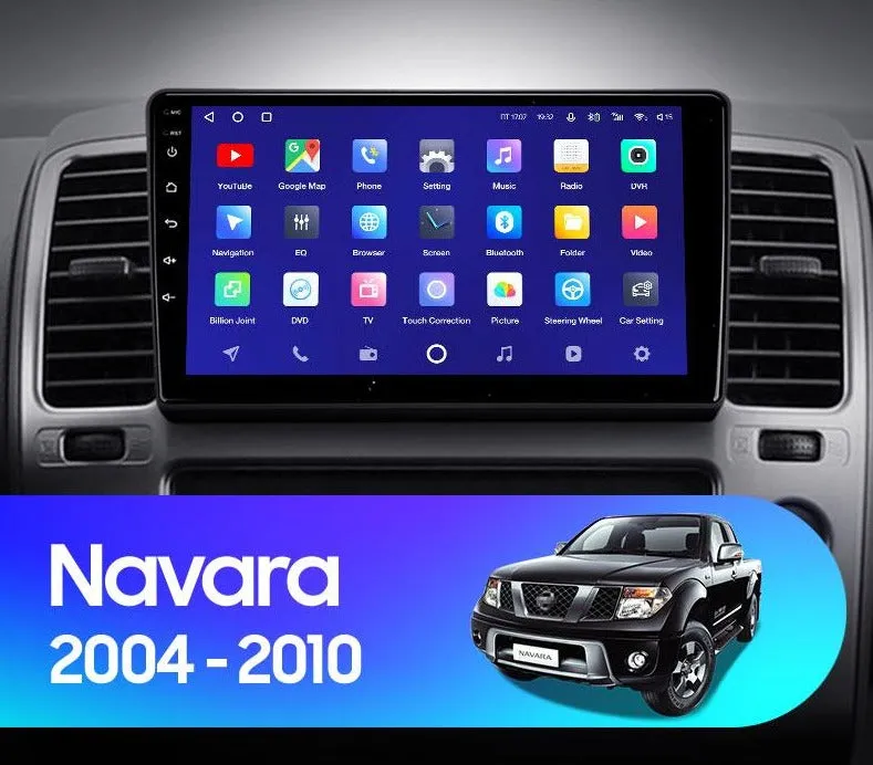 Car Dealz 10.2" Android 10.0 For Nissan Navara D40 2004 - 2010 In Dash Plus OEM Fascia