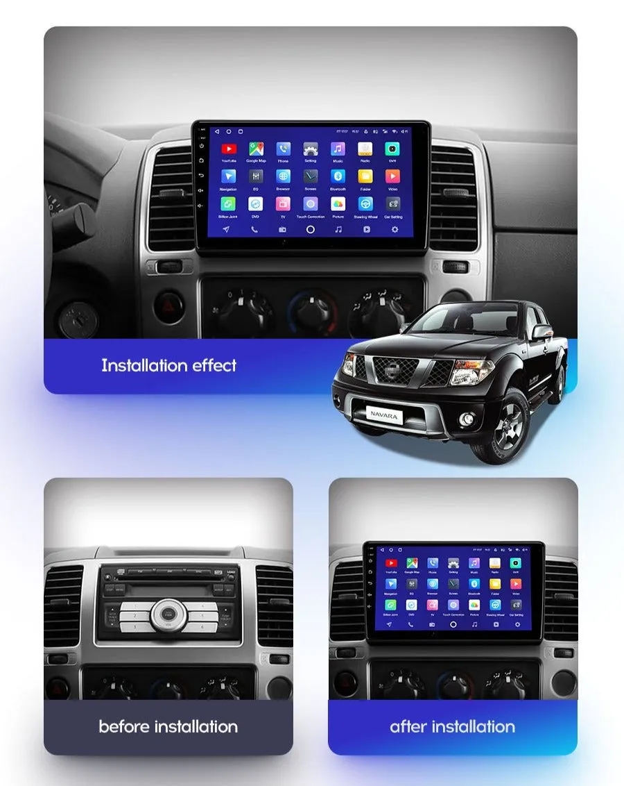 Car Dealz 10.2" Android 10.0 For Nissan Navara D40 2004 - 2010 In Dash Plus OEM Fascia
