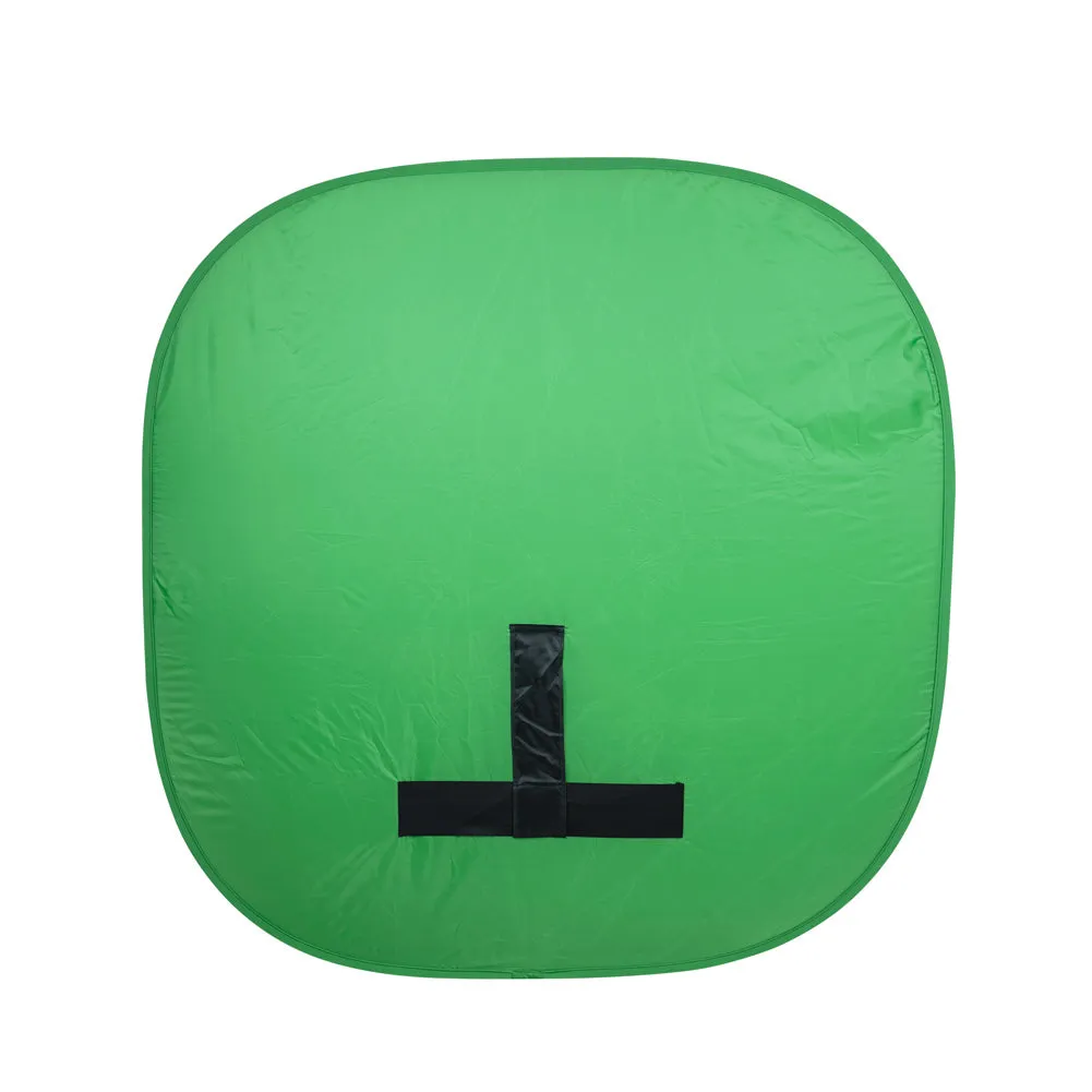 Collapsible 56"/142cm Portable Pop-up Green Screen Backdrop with Chair Attachment - Square