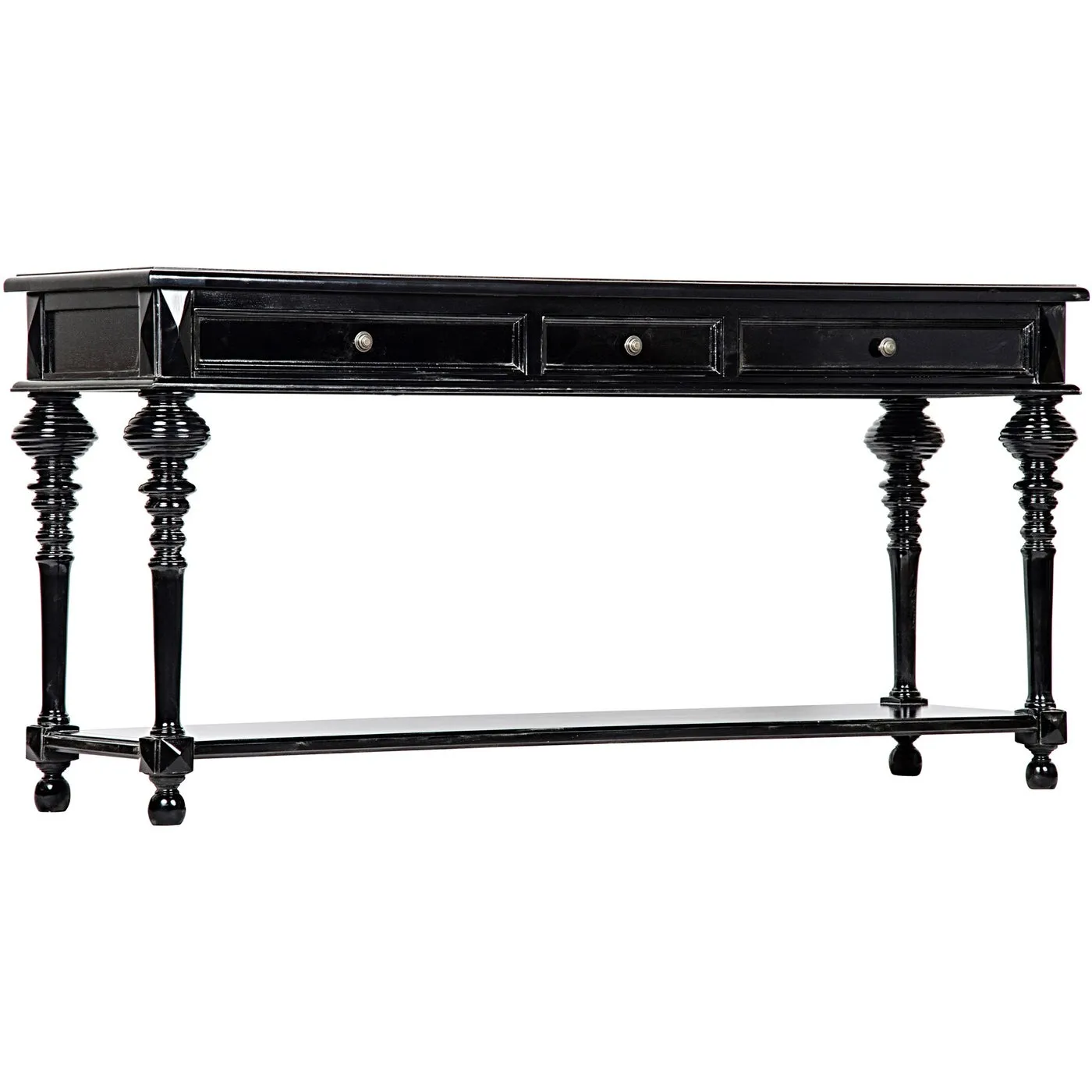 COLONIAL SOFA TABLE, BLACK
