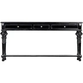 COLONIAL SOFA TABLE, BLACK