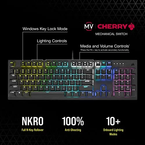 Corsair K60 RGB Pro Mechanical Gaming Keyboard | Black