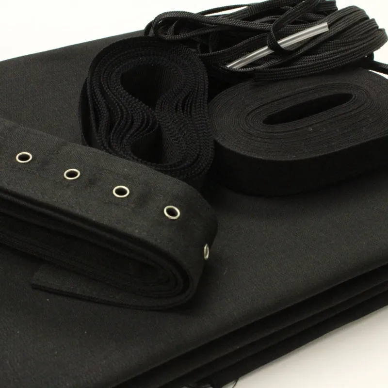 Corset Making Kit - Black, no bones or busk