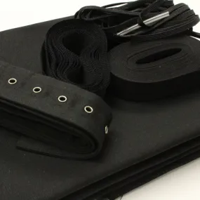 Corset Making Kit - Black, no bones or busk