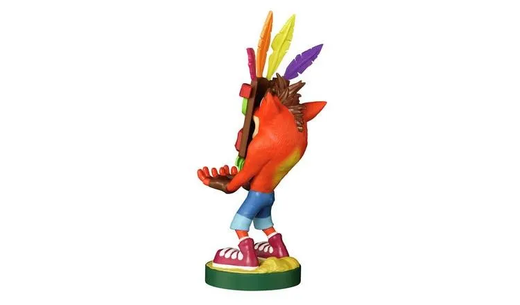 Crash Bandicoot Cable Guy Aku Aku Crash 8 Inch Cable Guy Controller and Smartphone Stand