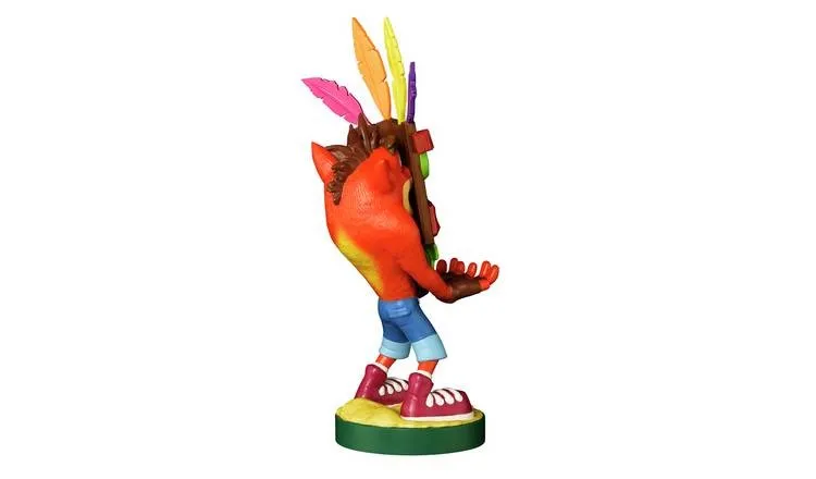 Crash Bandicoot Cable Guy Aku Aku Crash 8 Inch Cable Guy Controller and Smartphone Stand