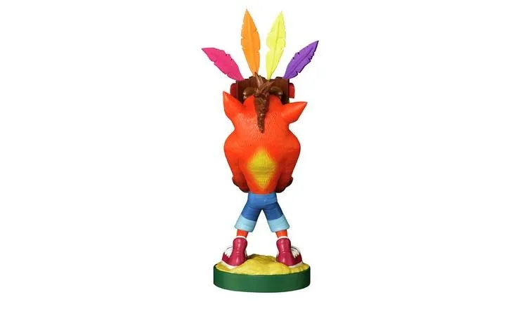 Crash Bandicoot Cable Guy Aku Aku Crash 8 Inch Cable Guy Controller and Smartphone Stand