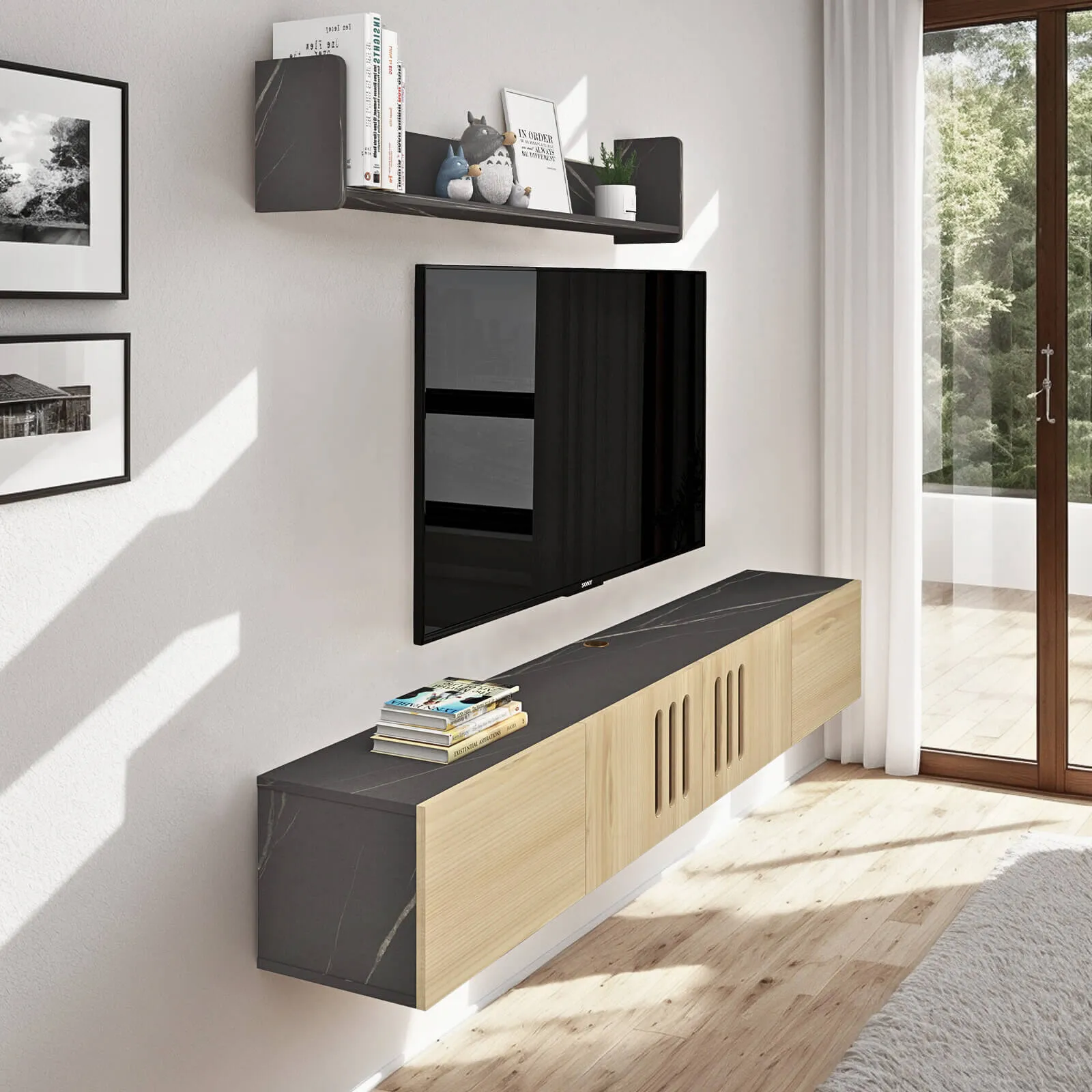 Custom Reversa Floating TV Stand