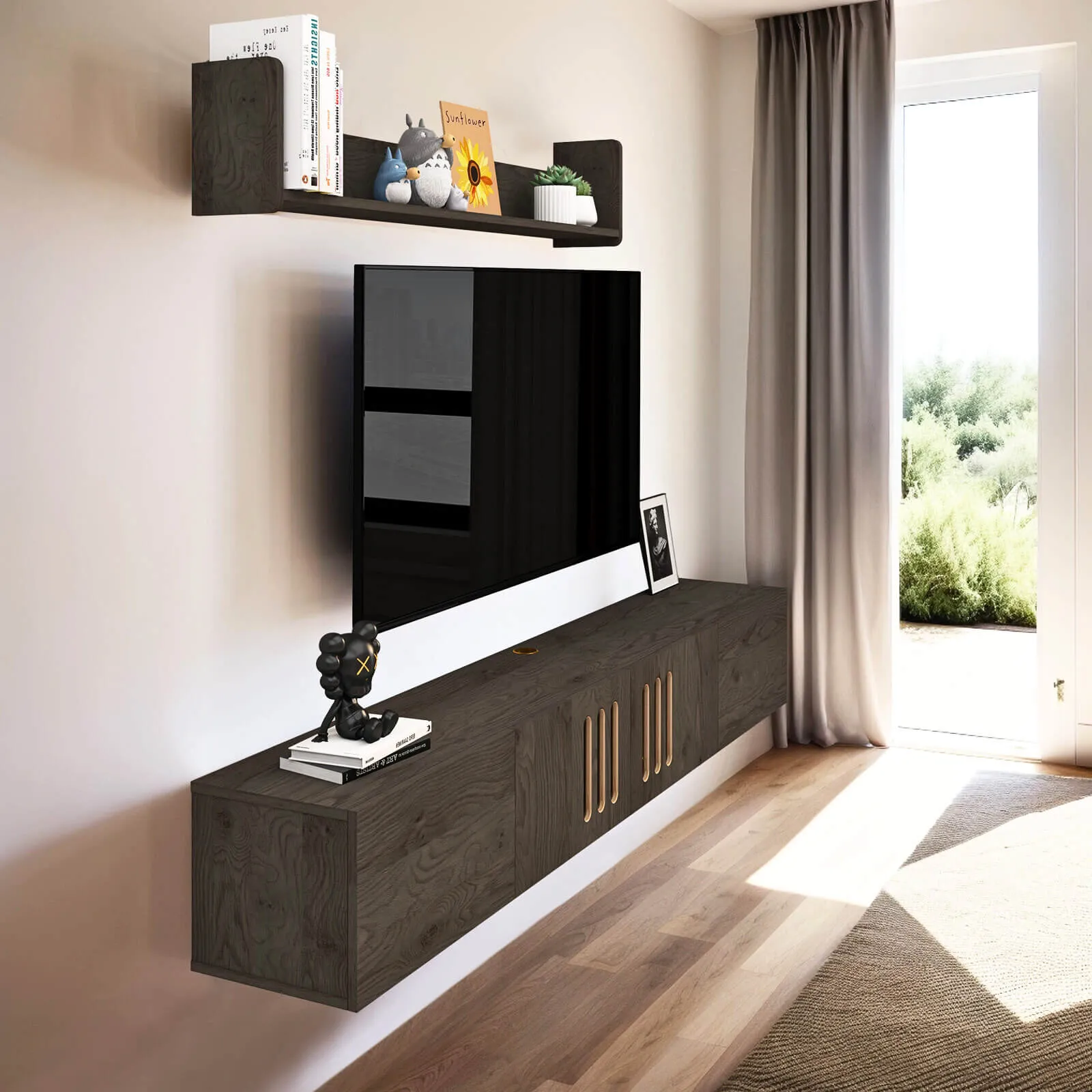 Custom Reversa Floating TV Stand