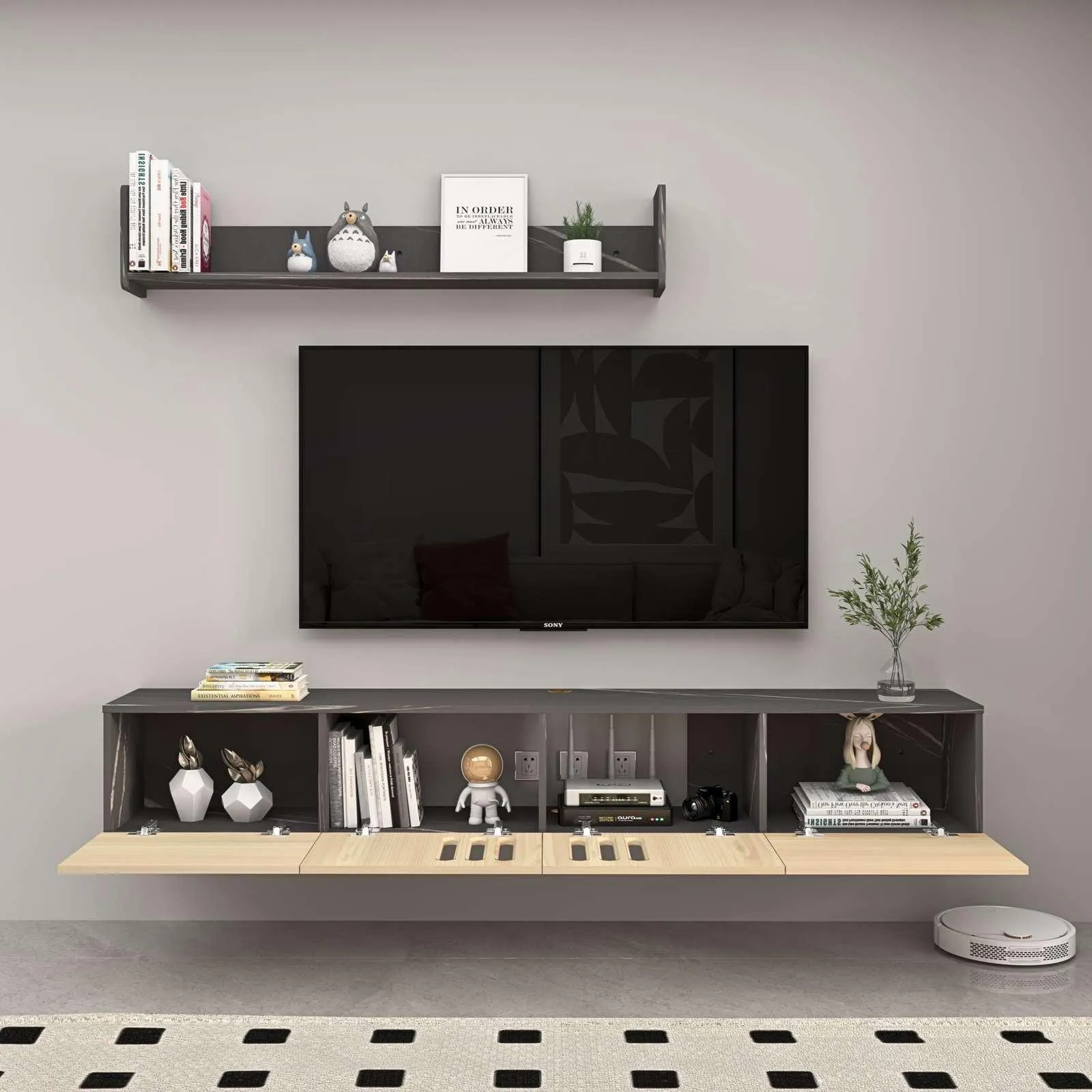Custom Reversa Floating TV Stand