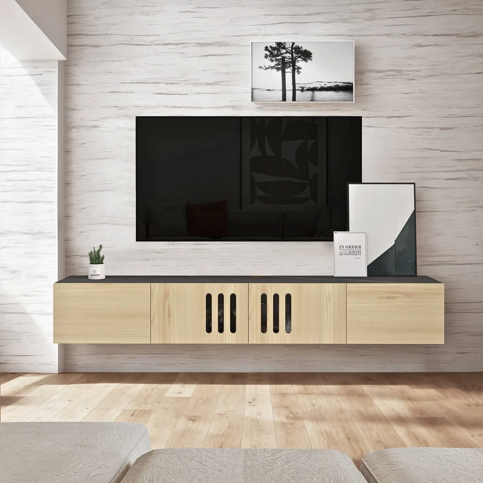 Custom Reversa Floating TV Stand