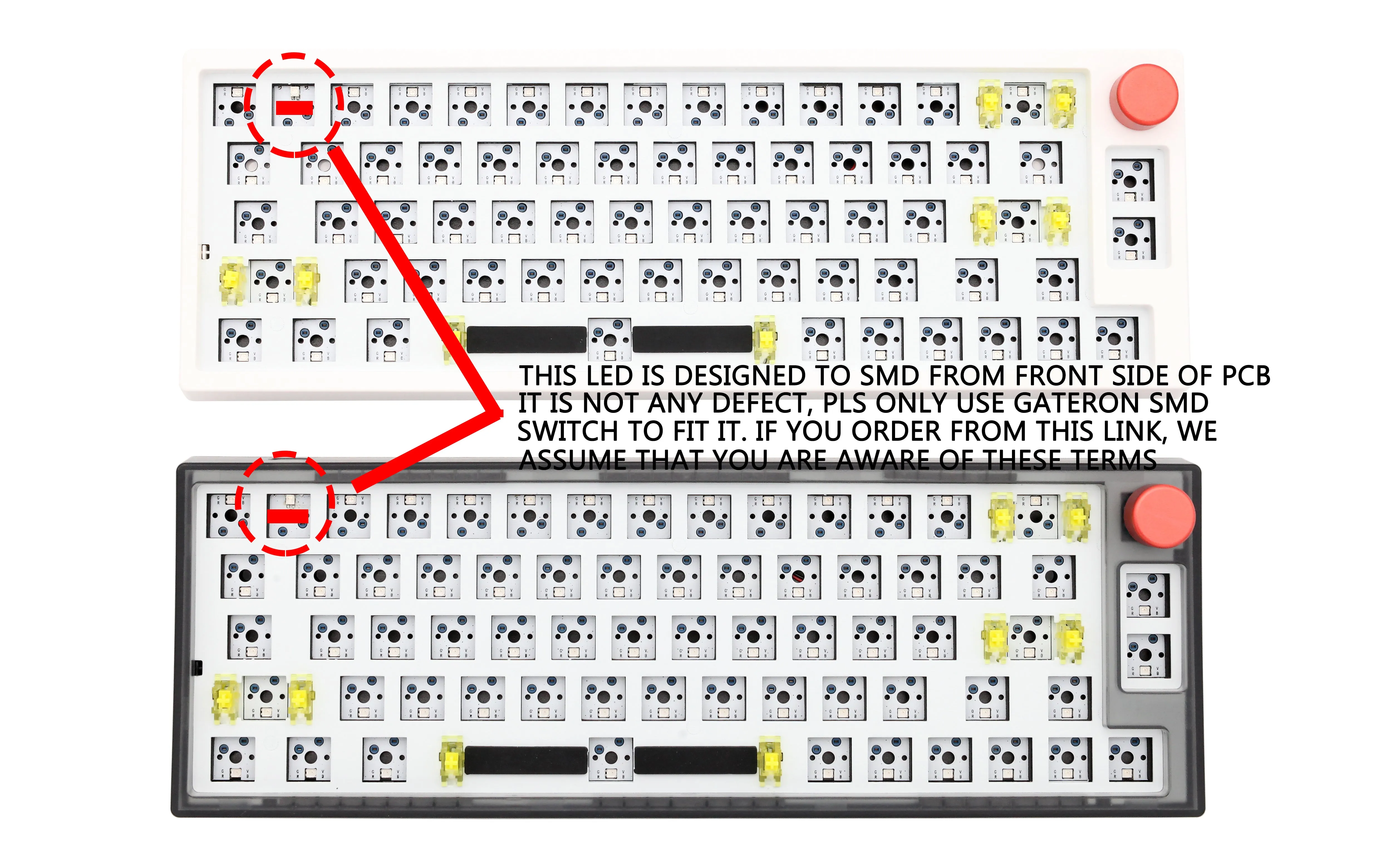 Dukharo 66 65% Rotary Knob 3 Mode Wireless Mechanical Keyboard kit hot swappable switch lighting effects RGB led type c 2.4G BT