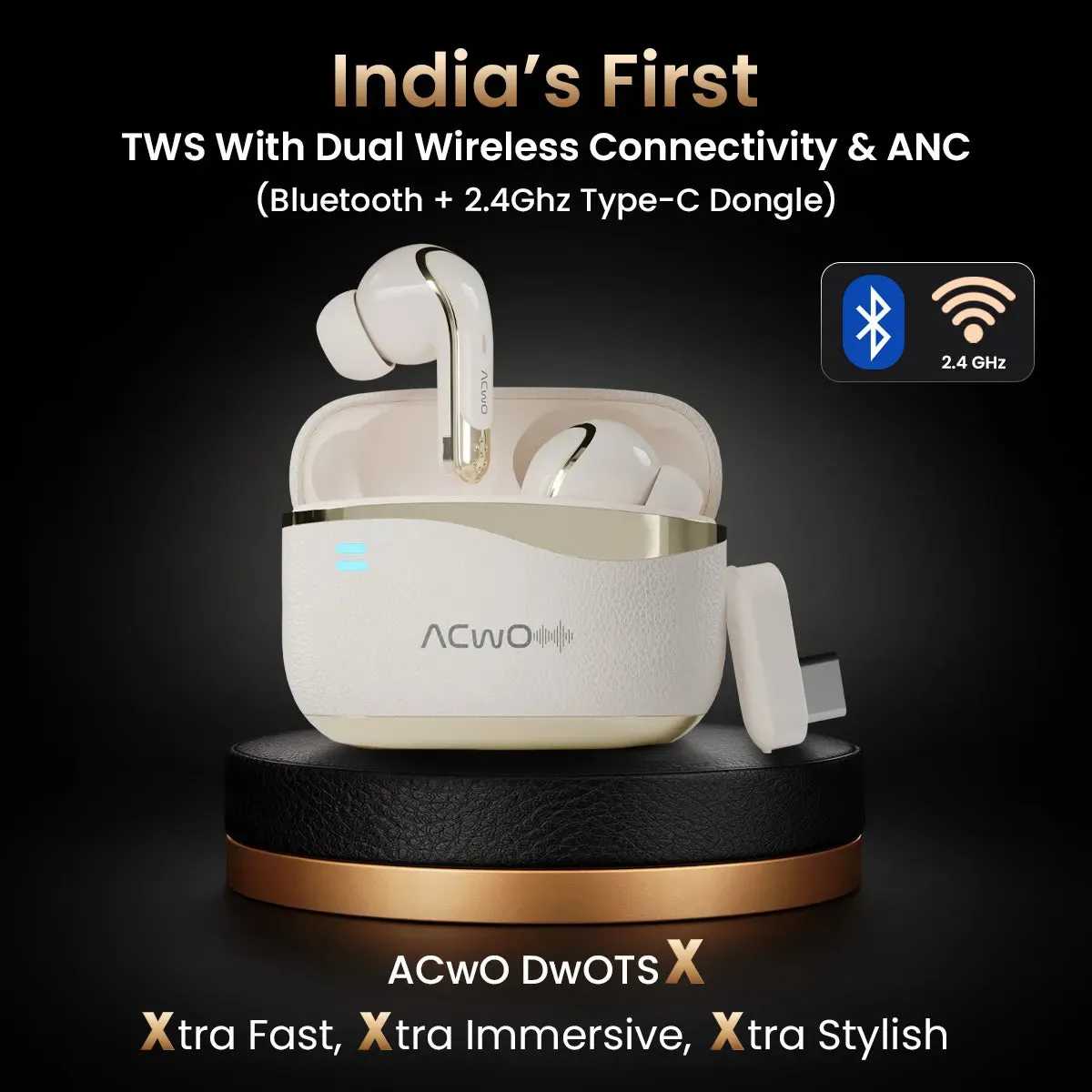 DwOTS X - Gaming Earbuds For Gamers With ANC & Near Zero Lag