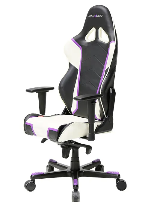 DXRacer Racing Series OH/RH110/NWV Violet & White Gaming Chair