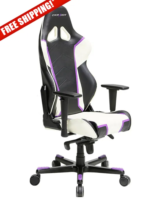 DXRacer Racing Series OH/RH110/NWV Violet & White Gaming Chair