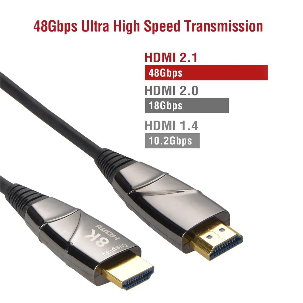 eARC Fiber Optic HDMI Cable, 8K/144Hz, 48Gbps