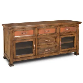Elements Collection Copper TV Stand - 66"