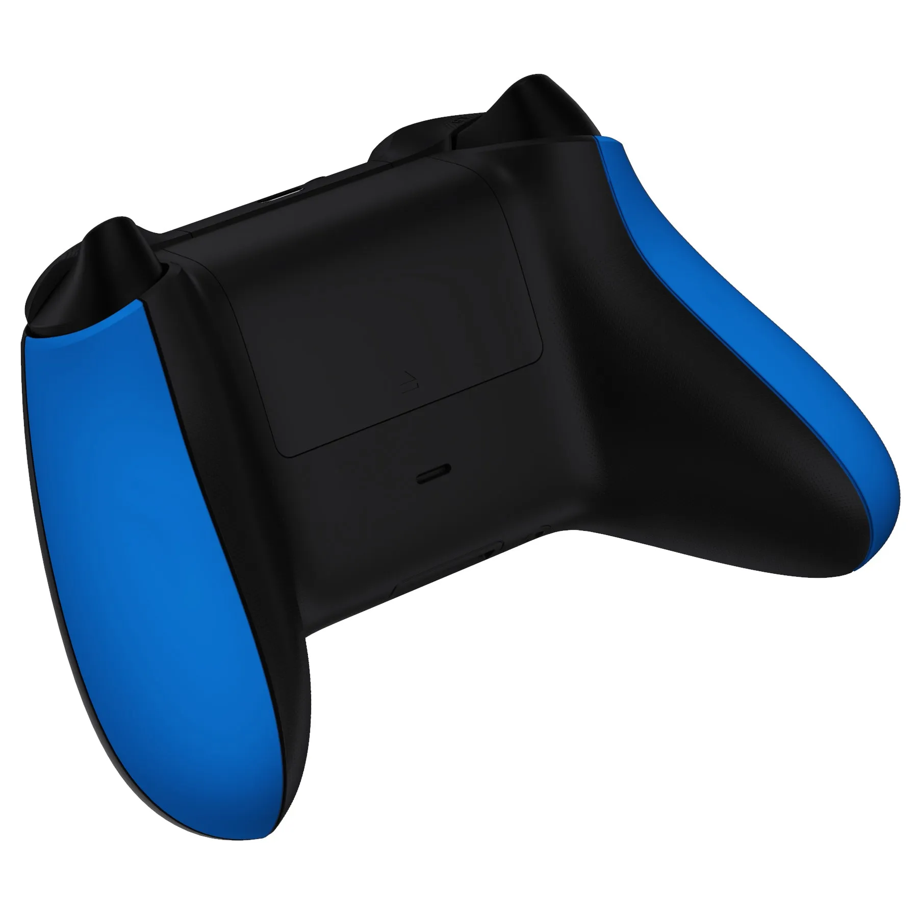 eXtremeRate Blue Soft Touch Grip Back Panels, Comfortable Non-Slip Side Rails Handles, Game Improvement Replacement Parts for Xbox Series S / X Controller - Controller NOT Included - PX3P305