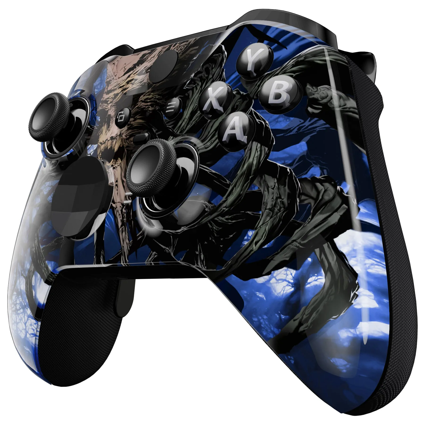 eXtremeRate Glow in Dark - The Awakening of the Earth Lord Faceplate Housing Shell Case for Xbox One Elite Series 2 Controller Model 1797 and Core Model 1797 and Core Model 1797 - Thumbstick Accent Rings Included - ELT149