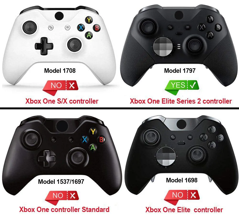 eXtremeRate Glow in Dark - The Awakening of the Earth Lord Faceplate Housing Shell Case for Xbox One Elite Series 2 Controller Model 1797 and Core Model 1797 and Core Model 1797 - Thumbstick Accent Rings Included - ELT149