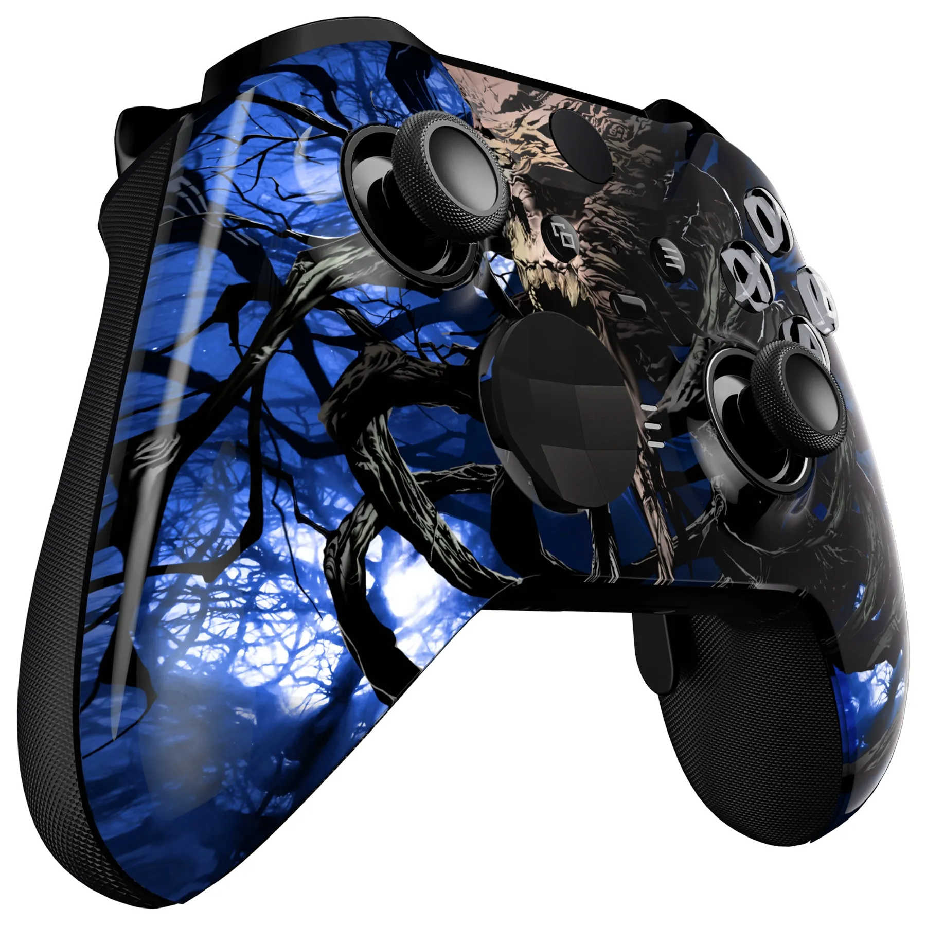 eXtremeRate Glow in Dark - The Awakening of the Earth Lord Faceplate Housing Shell Case for Xbox One Elite Series 2 Controller Model 1797 and Core Model 1797 and Core Model 1797 - Thumbstick Accent Rings Included - ELT149